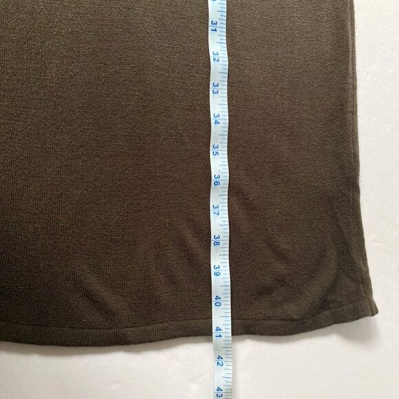 Connected Apparel Sweater Dress Womens Small Pewter Grayish Brown Ombre Cowl NWT - Picture 10 of 10